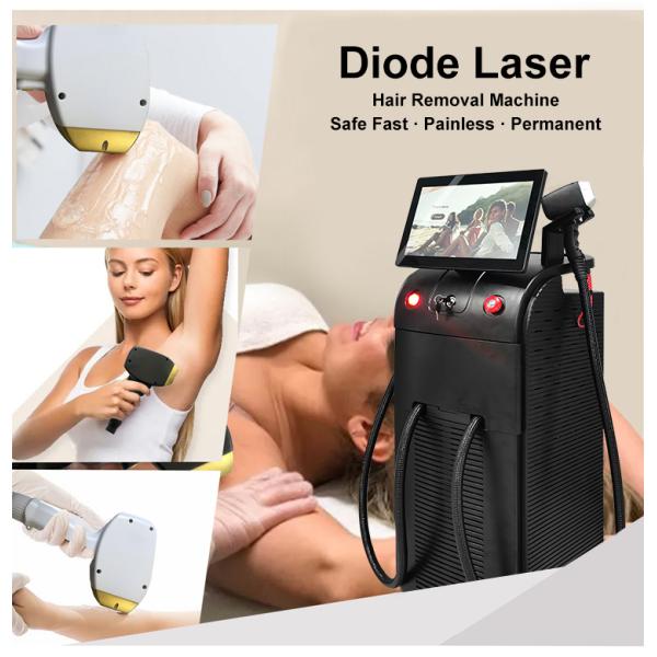 Vertical Professional Painless Lazer 808 nm Titanium Beauty Device Diode Laser Hair Removal Machine
