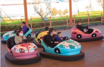 Commercial Fairground Amusement Ride Bumper Car 230W Anti Collision