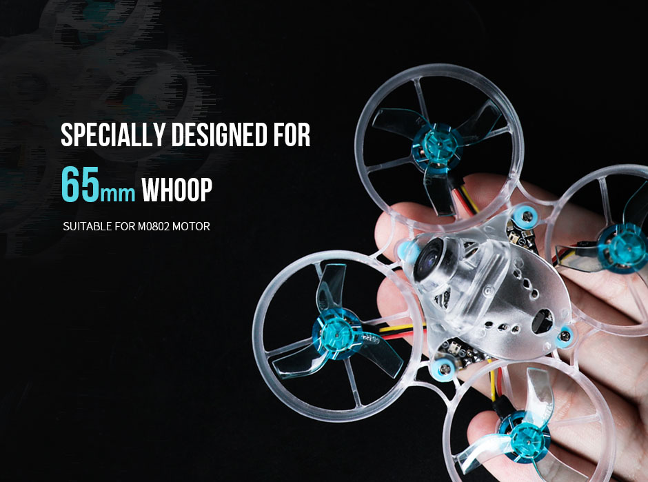 T-Hobby M12199 Fpv 3-Blade Quadcopter Drone Propellers 2pairs/Bag Cw/Ccw Pc Transparent Props Remote Function Compatible Flysky