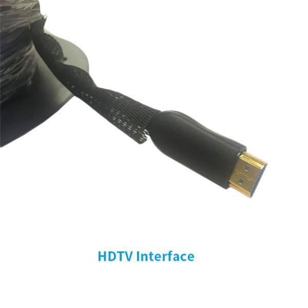 Video CCTV HDTV Optical Fiber Cable 50m 80m Non Shielded