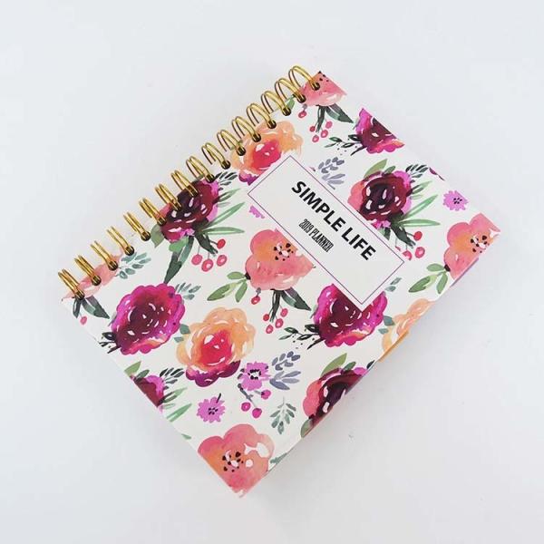 Leather Cover Material Composition Book Design 365 Days Daily Diary Budget Book