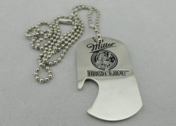 High Life Miller Personalised Dog Tags For Pets , 2.0mm Flat Stainless Steel Dog Tag