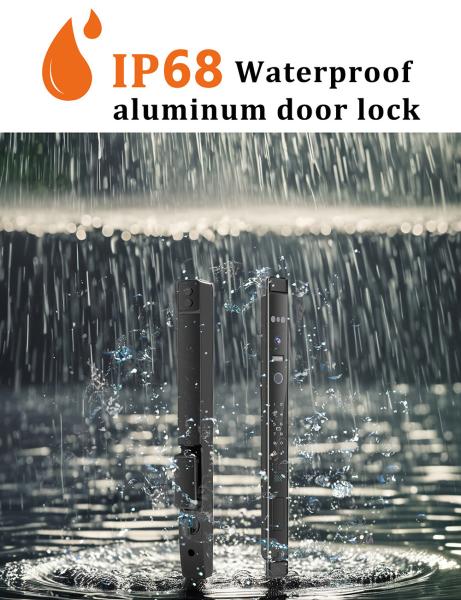 Glomarket Automatic 3d Face Smart Lock With Camera Security Biometric Fingerprint Sliding Door Tuya Smart Door Lock