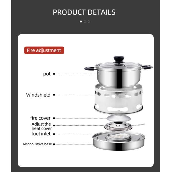 Обслуживания собственной личности плиты алкоголя гостиницы кухни бака нержавеющей стали моды набор бака простого горячего одиночного портативного горячий