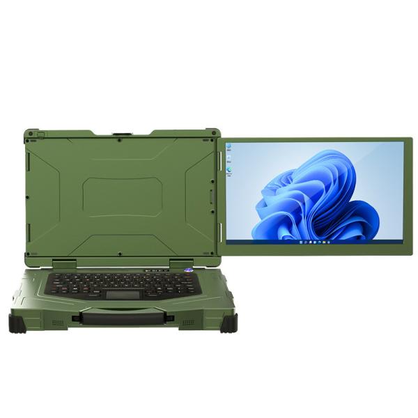 Sunspad 15.6 core i7 i9 Triple Screen Waterproof Rugged Military Laptop Industrial Computer