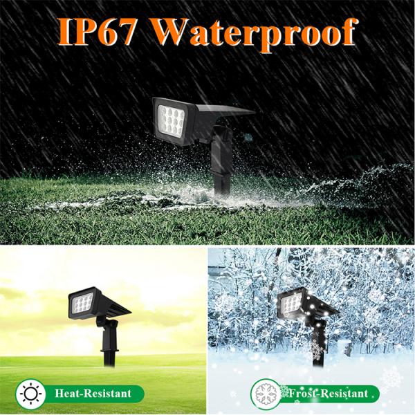 IP65 Waterproof Outdoor LED Landscape Adjustable Solar Powered lighting Spotlights for Garden