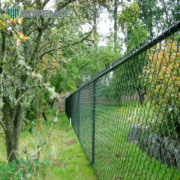 Hot Dipped Galvanized Chain Link Fence Easy Assembly Rust Prevention In Home Garden