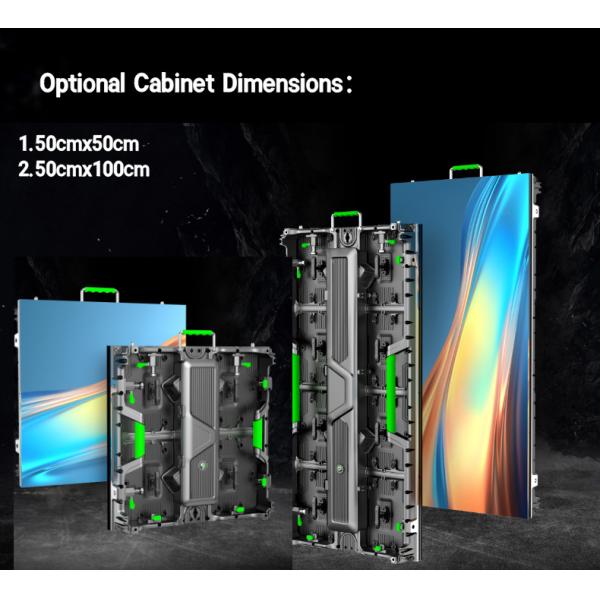 Gabinete de pantalla LED de alquiler P2.6/P2.9 de alta densidad, panel de pantalla personalizado para exposiciones