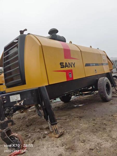 Sy Cylinder Type Used Trailer Concrete Pump With Hydraulic Power