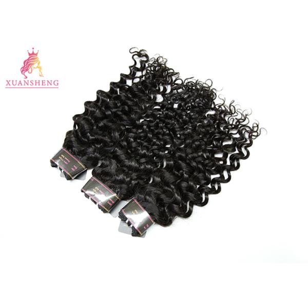 Unprocessed Italian Wave Brazilian Human Hair Customized Length