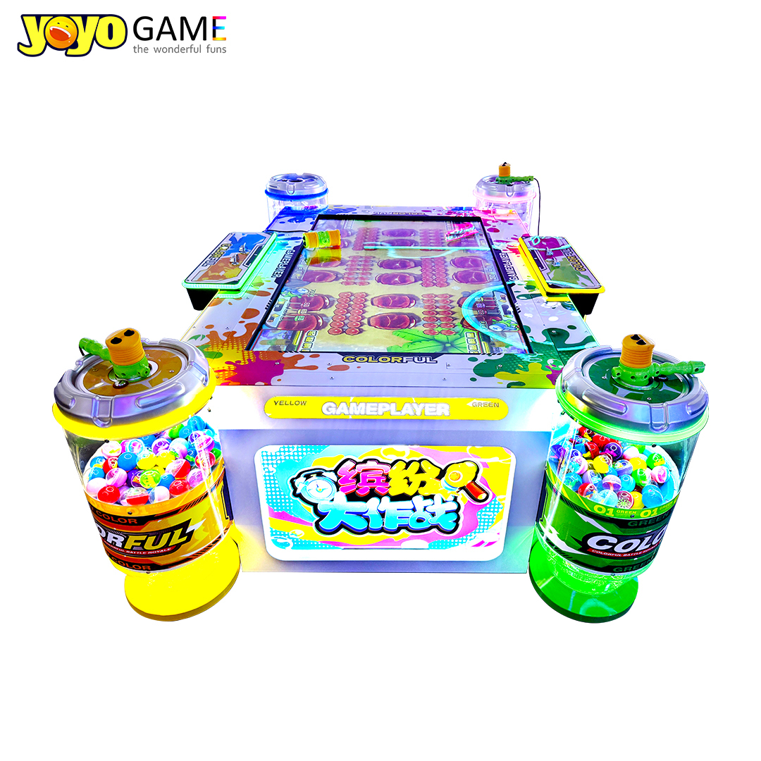 Colorful Battle Arcade Game Machine | Coin Operated Multiplayer Hammer Hit Arcade Game