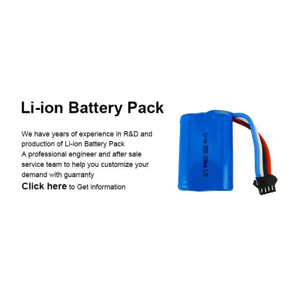 Best Quality Lithium ion battery pack 18500 3.7v 1100mah for Electric Folklifts
