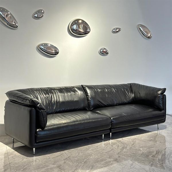 Modern Luxury European Chesterfield Sectional Sofa Set Leather Wood Frame Foam Corner for All Living Room Hotels