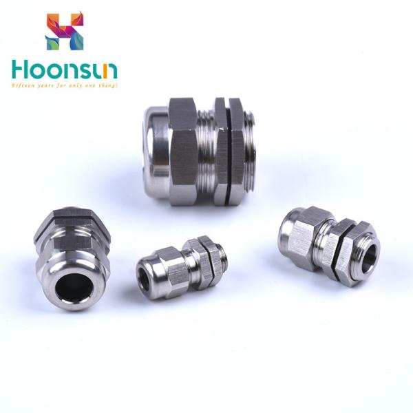 PG16 SS304 Metal Cable Gland Stainless With NBR Hermetic Seal For Cable