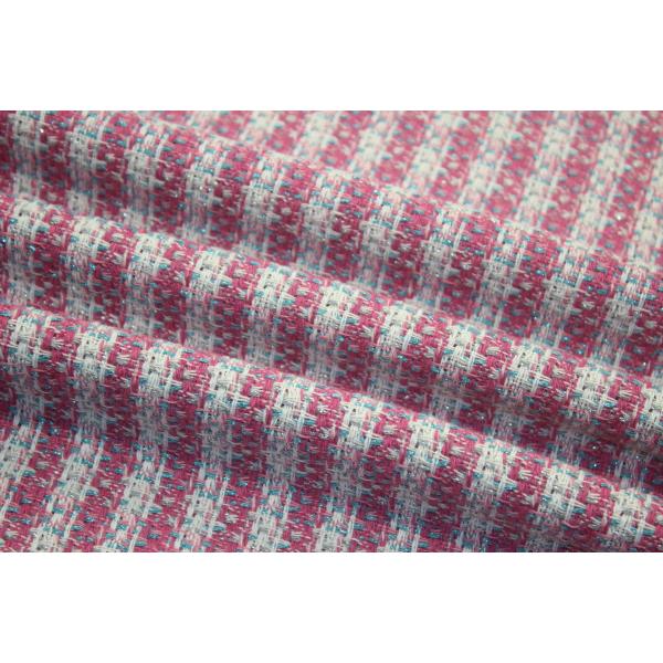 New Design Cheap 100 Polyester Tweed Embroidery Fabric for  Winter Women's Coat Clothing