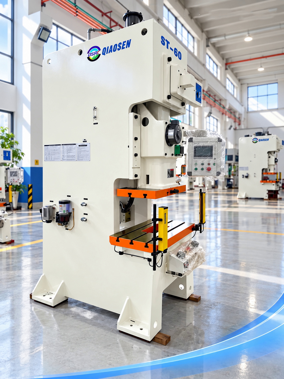 60-ton Punching Force C Frame Punch Press with JIS 1 Precision Grade and Energy-efficient Design for Metal Stamping
