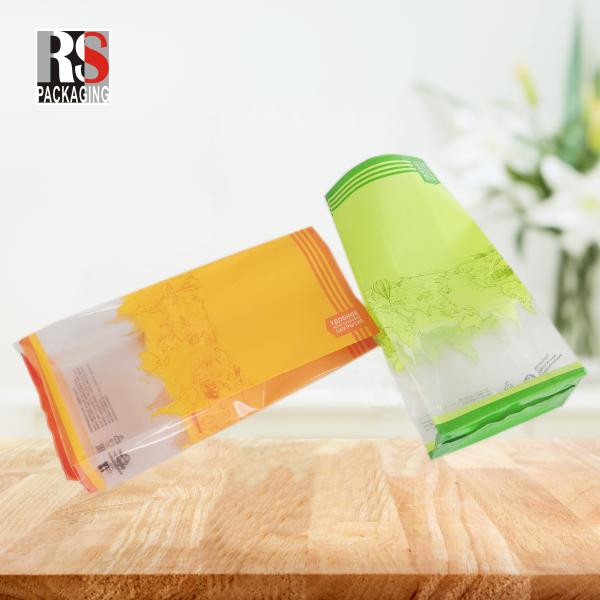 Частный маркировки партии Clear Opp Flat Bottom Bag натуральные съедобные пищевые упаковочные пакеты