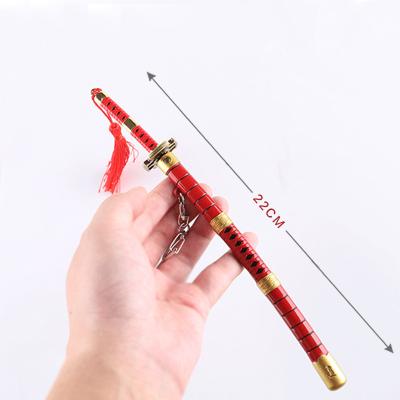 Anime Sandai Kitetsu Zinc Alloy 3D Model Keychain Sword One Piece