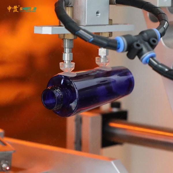 Full Automatic Cylindrical Screen Printer with UV Curing for Round and Flat Square Bottles at 70pcs/min High Productivity and 2 Years Warranty