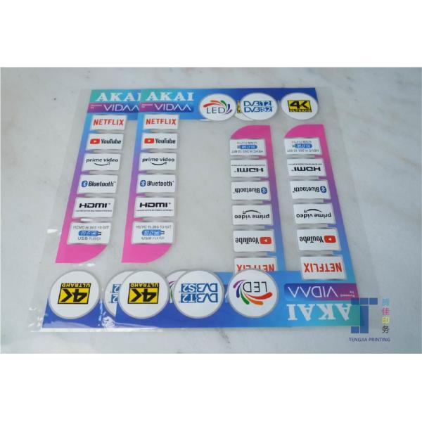 Digital Printed  Personalised Transparent Labels Visible For Beverage Industry