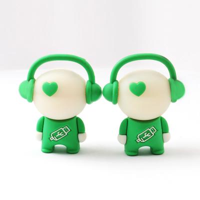 2,0 3,0 certificação completa instantânea do FCC da memória da movimentação 16G 64G do Usb dos desenhos animados do PVC