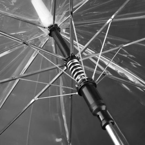 Windproof Waterproof Auto Open Clear Bubble Umbrella with Cute Design Style and Ribs
