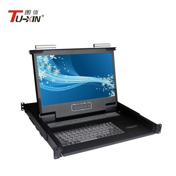 1920 X 1080 Rackmount LCD KVM Drawer AC100 - 240V Adjustable Slide 480*530*44mm
