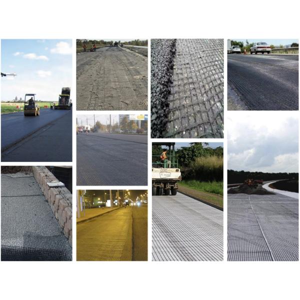 High Strength Long Fiberglass Geogrids Self Adhensive Type For Platforms And Walkways