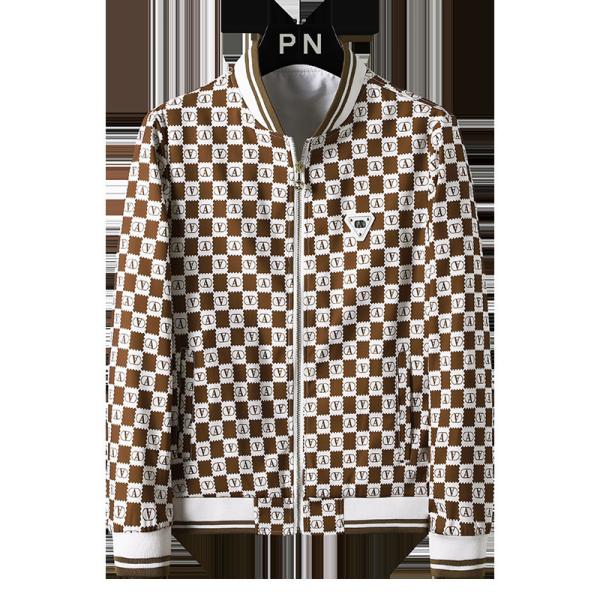 Coat Mens Jacket Stand Slim Vintage Decoration Print Mens Coat Fashion Casual Sports