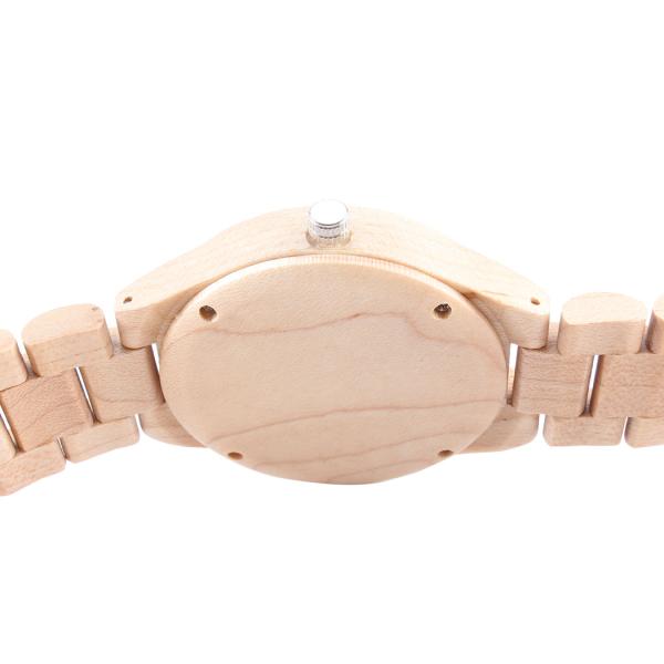 Men Analog Minimalist Quartz Movement Watch , Bamboo Nature Wood Wrist Watch