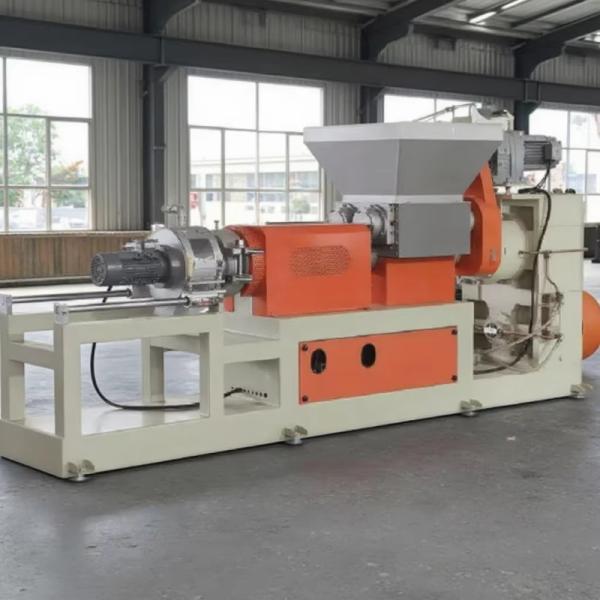 Twin Rolls Feeding Motor Extrusion Granulator Granulation Unit 250-400kg/H