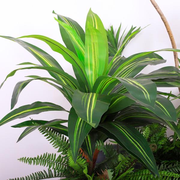 Natural Wood Artificial Landscape Trees Lily Bamaboo For  Decor Evergreen No Water