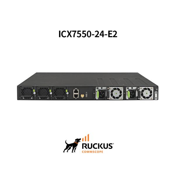 Advanced Ruckus Icx7550-24-E2 Switch with 24 Ports for Seamless Connectivity