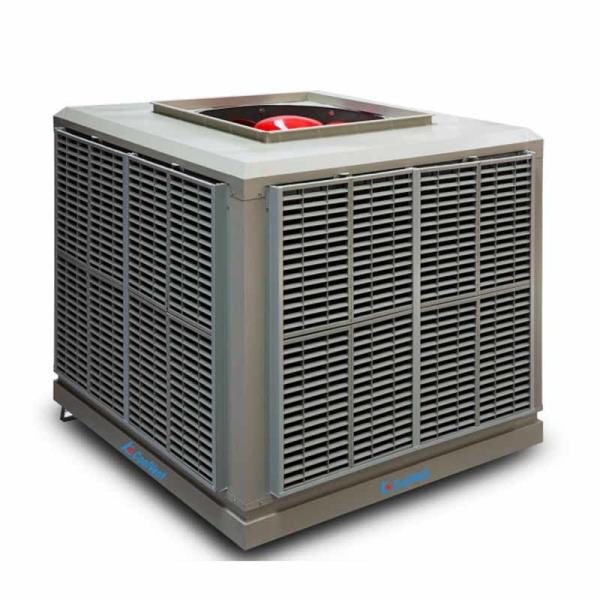 3.0kW Industrial Evaporative Cooler Roof Unit Ducting Axial Flow 36000m3/H 21204CFM
