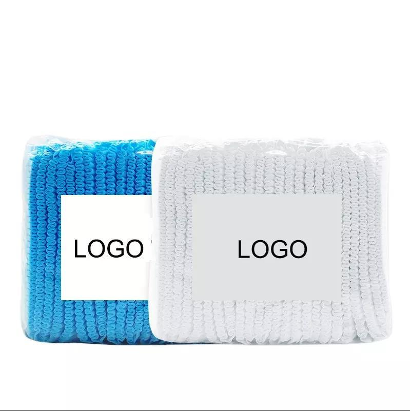 Disposable Non Woven Medical Bouffant Clip Cap Elastic Disposable Doctor Nurse Bouffant Caps