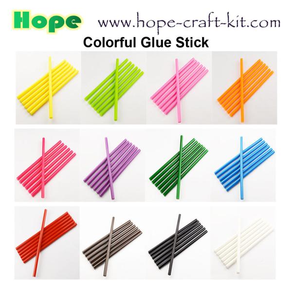 Hot Melt Glue Sticks 7mm 11mm for kids Children hobbies DIY material tools White Yellow Transparent Assorted Colors