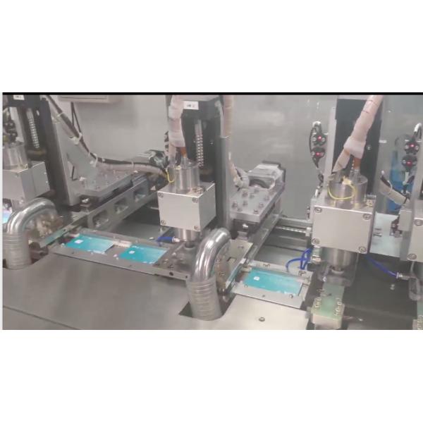 Automatic IC Card Embedding Machine YIE-4000 implanting the punched IC chips into the milled slots or cavities of PVC cards