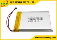 Batterie au lithium rechargeable de polymère rectangulaire LP903450 3.7V 1500mAh