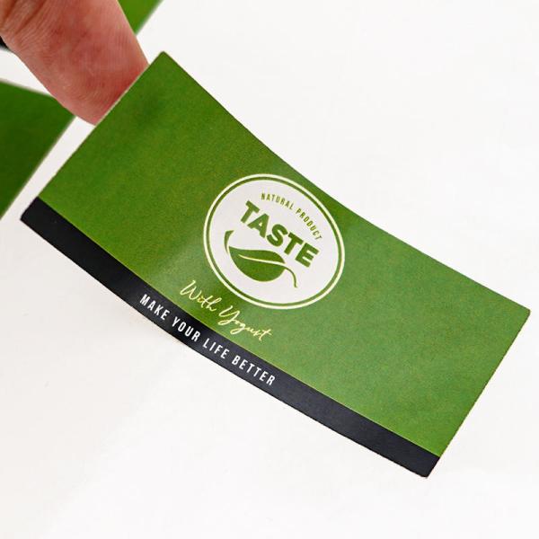 Waterproof Custom Logo Self Adhesive Vinyl Food Jar Packaging Labels