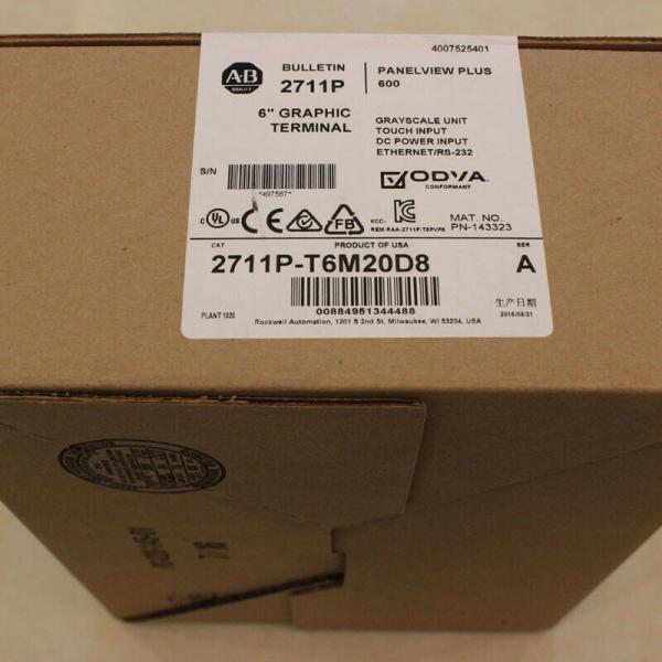 Nouveau contact 2711P-T6M20D8 de gamme de gris d'Allen-Bradley PanelView Plus 6   2711P-T6M20A8 #JIA