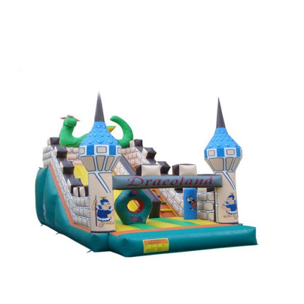 Скольжение дракона мультфильма раздувное скользкое, плавая структура водных горо