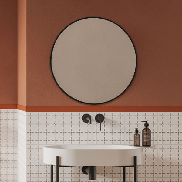 Aluminum Alloy Framed Wall Mirror Explosion Proof Bath Shower Mirror Without Light
