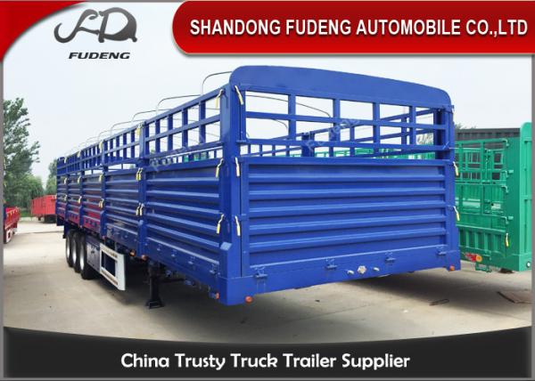 45 Tons Side Wall Semi Trailer For Animal Transportation 3X13T Axles