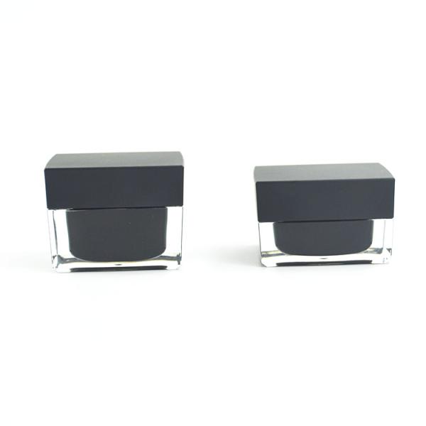 Thick Wall Square Shape Acrylic Jar Plastic Container 30g 50g for Lotion and Cosmetic