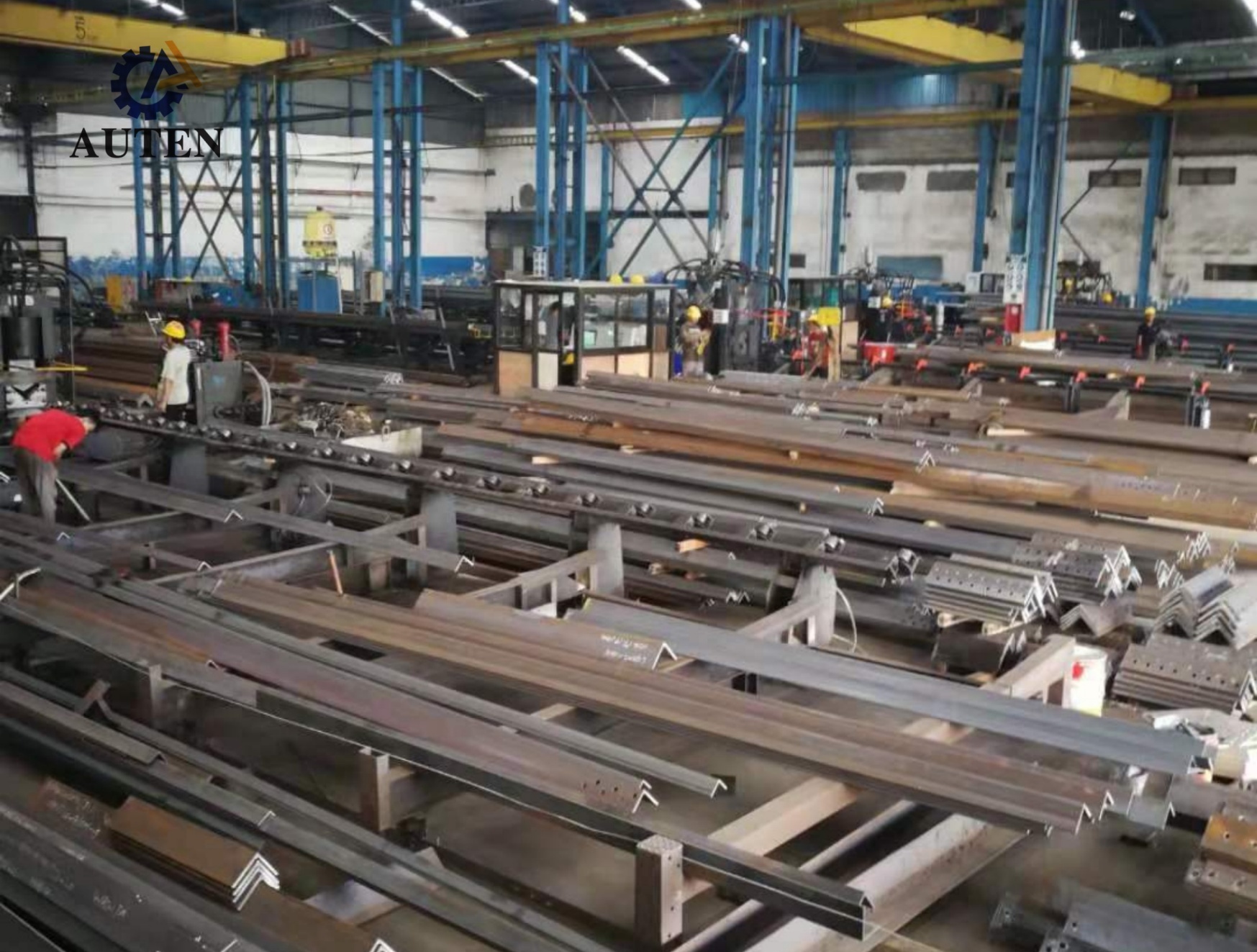 JNC Series CNC Angle Punching Marking Shearing Machine 4 Group Of Marking Letters