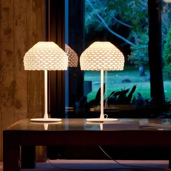 JYLIGHTINGModern Lattice Metal Floor Lamp, Perforated Honeycomb Shade Standing Light for Minimalist Home Decor