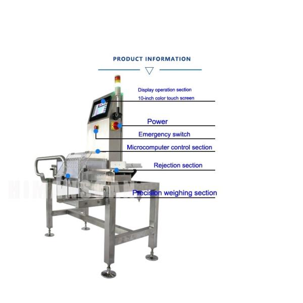 Нержавеющая сталь пищевого качества в сочетании с металлоискателем и контрольным весом
