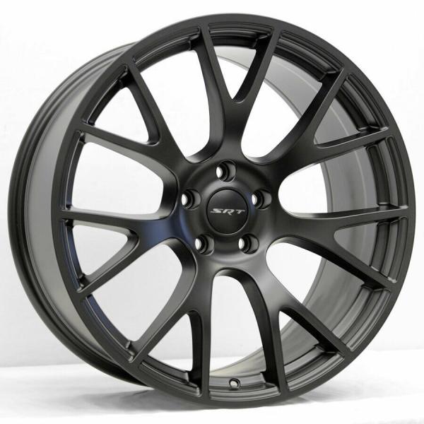 20x9 Rims Satin Black Wheels Hellcat Style Fit Challenger Charger 300C RWD
