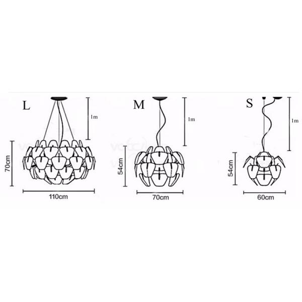 Nordic Hope pendant Lights For Bedroom Dining acrylic scandinavian design chandelier indoor home design lamp(WH-MI-139)