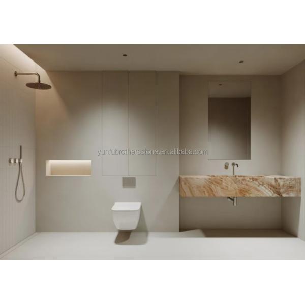 Modern Onyx Marble Gold Vein Wooden Yellow Golden Grain Bathtub Decor for Modern Homes